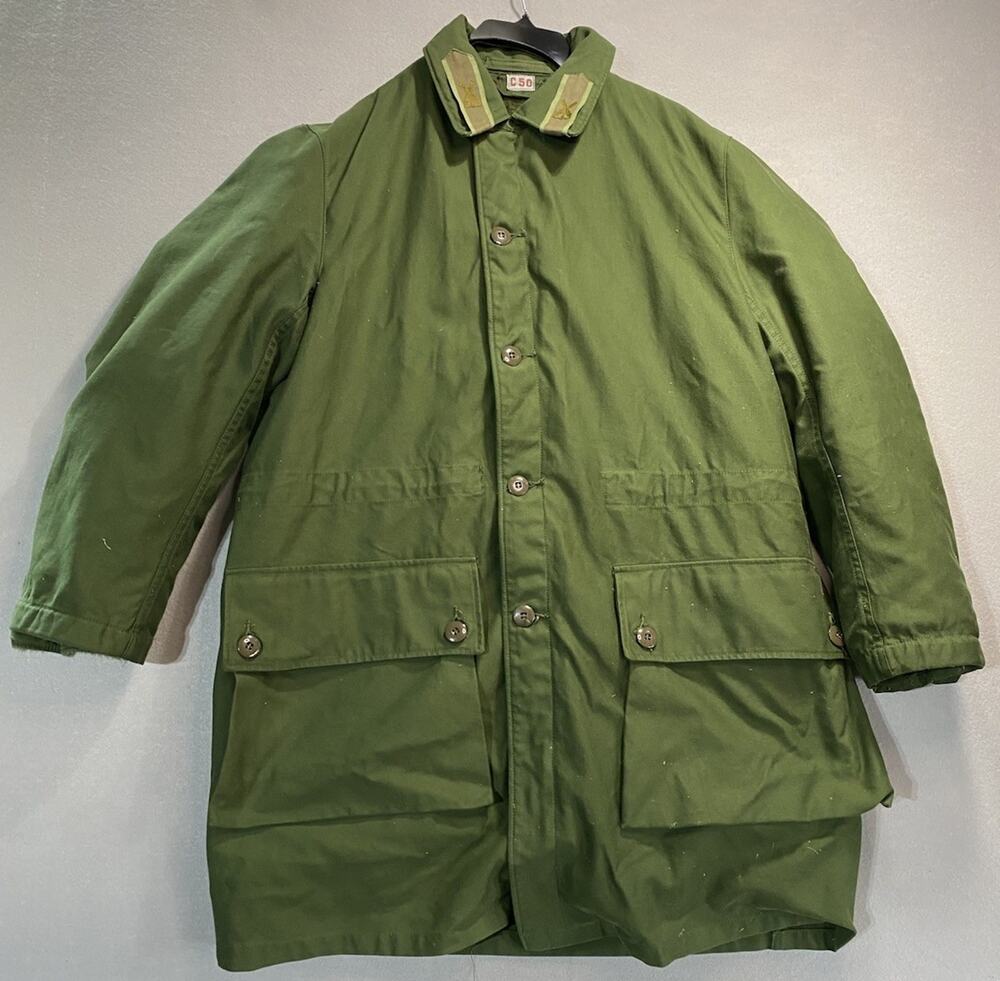 Vintage Swedish C50 Jacket Green Military Army Removable Lining Parka XL
